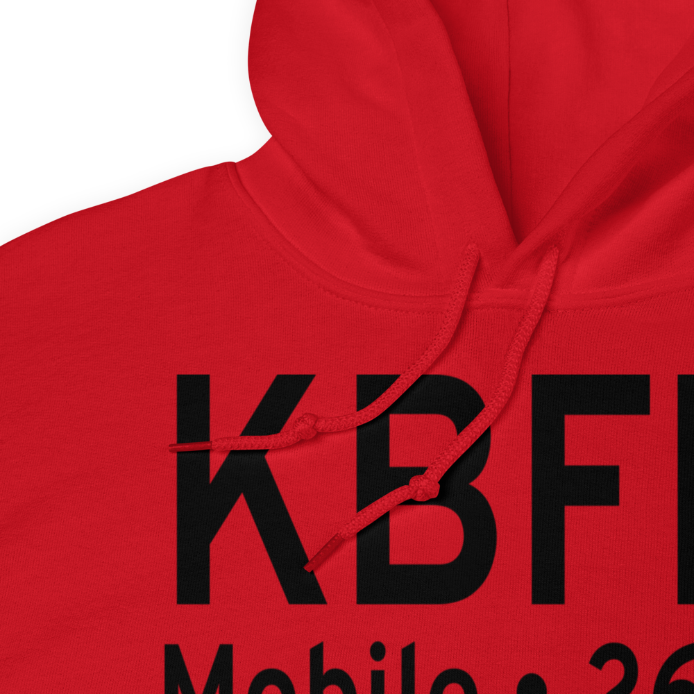 Mobile Downtown Airport (KBFM) ICAO Hoodie Sweatshirt 