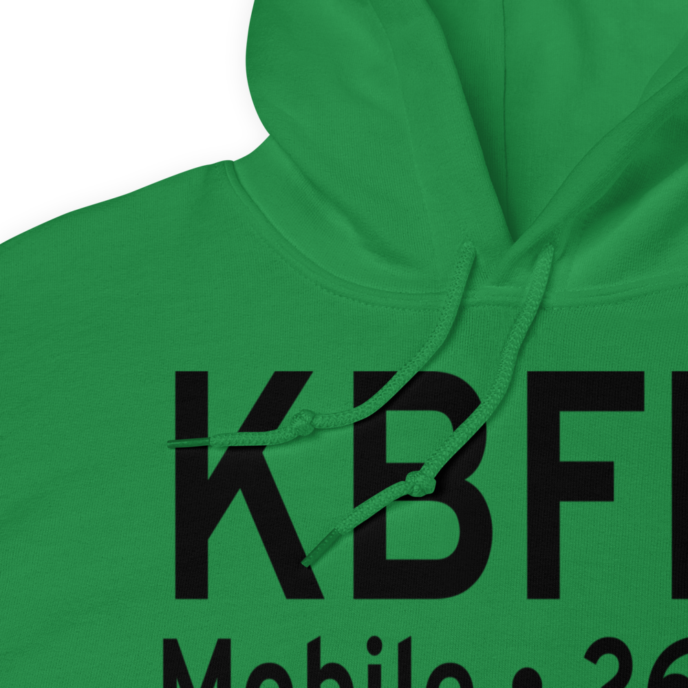 Mobile Downtown Airport (KBFM) ICAO Hoodie Sweatshirt 