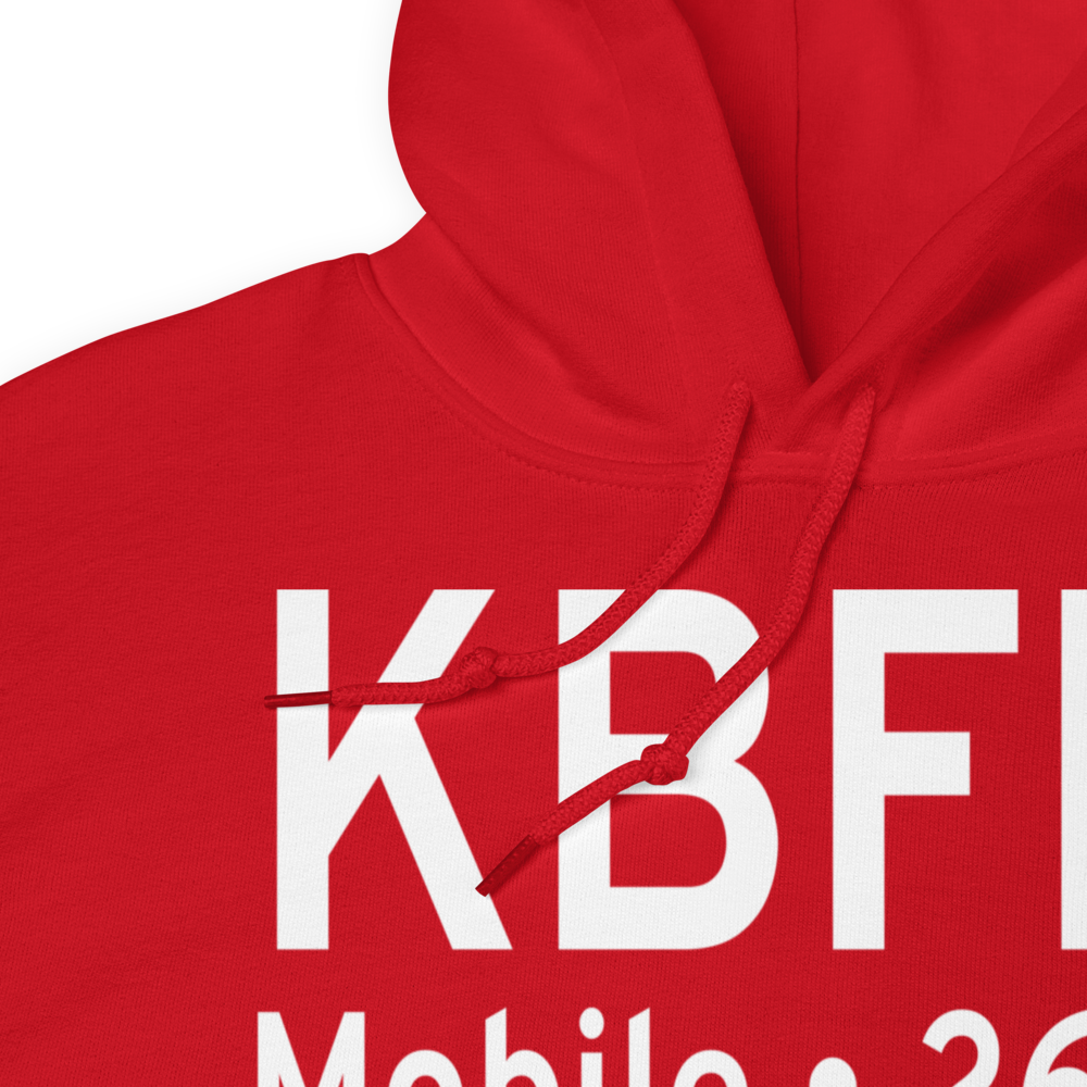 Mobile Downtown Airport (KBFM) ICAO Hoodie Sweatshirt 