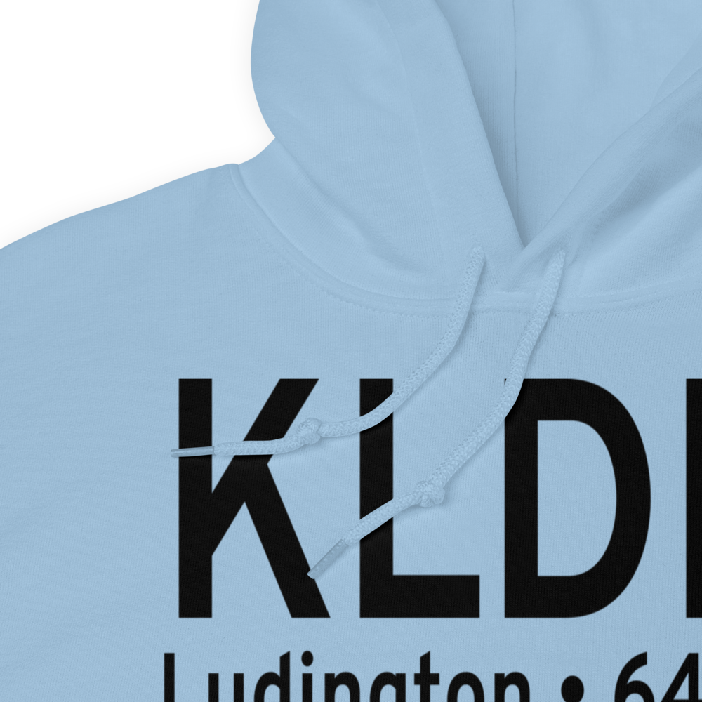 Mason County Airport (KLDM) ICAO Hoodie Sweatshirt 