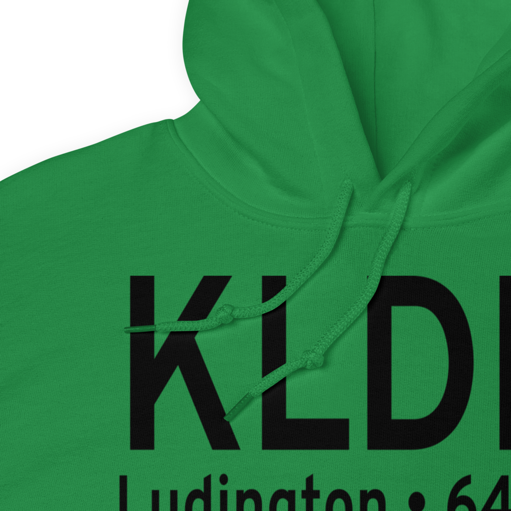Mason County Airport (KLDM) ICAO Hoodie Sweatshirt 