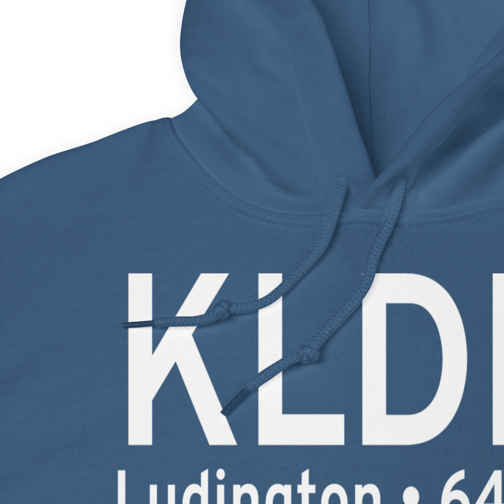 Mason County Airport (KLDM) ICAO Hoodie Sweatshirt 