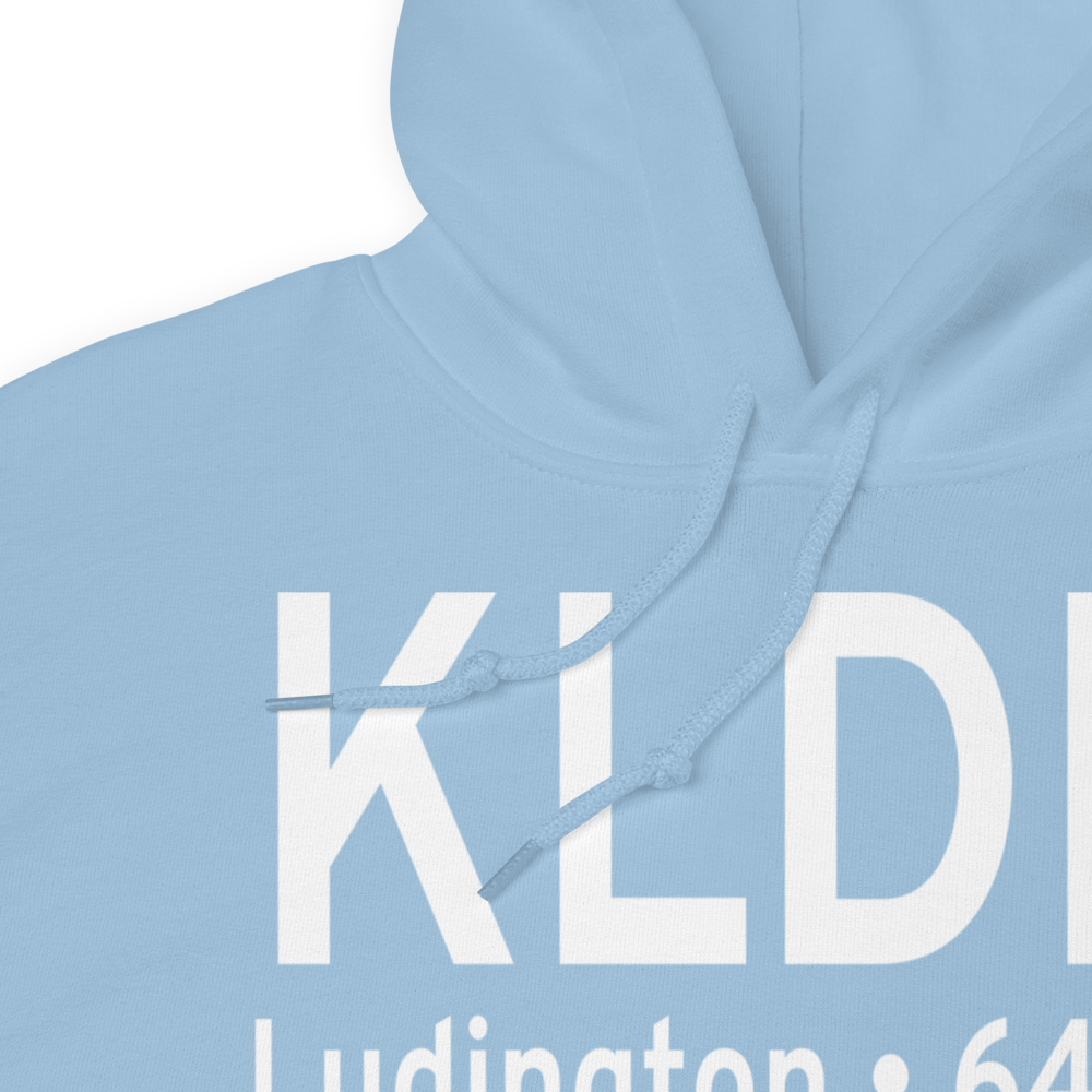 Mason County Airport (KLDM) ICAO Hoodie Sweatshirt 