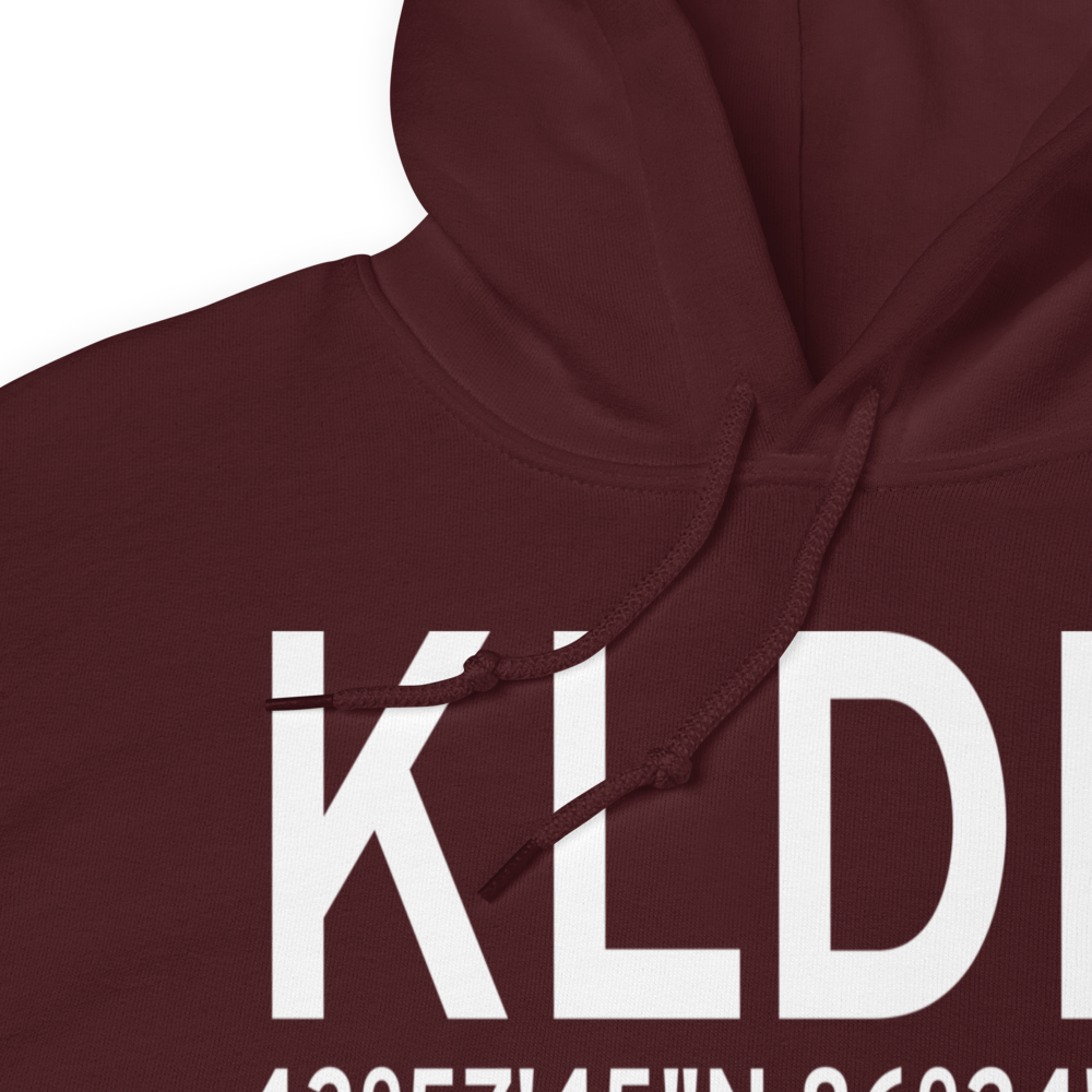 Mason County Airport (KLDM) ICAO Hoodie Sweatshirt 
