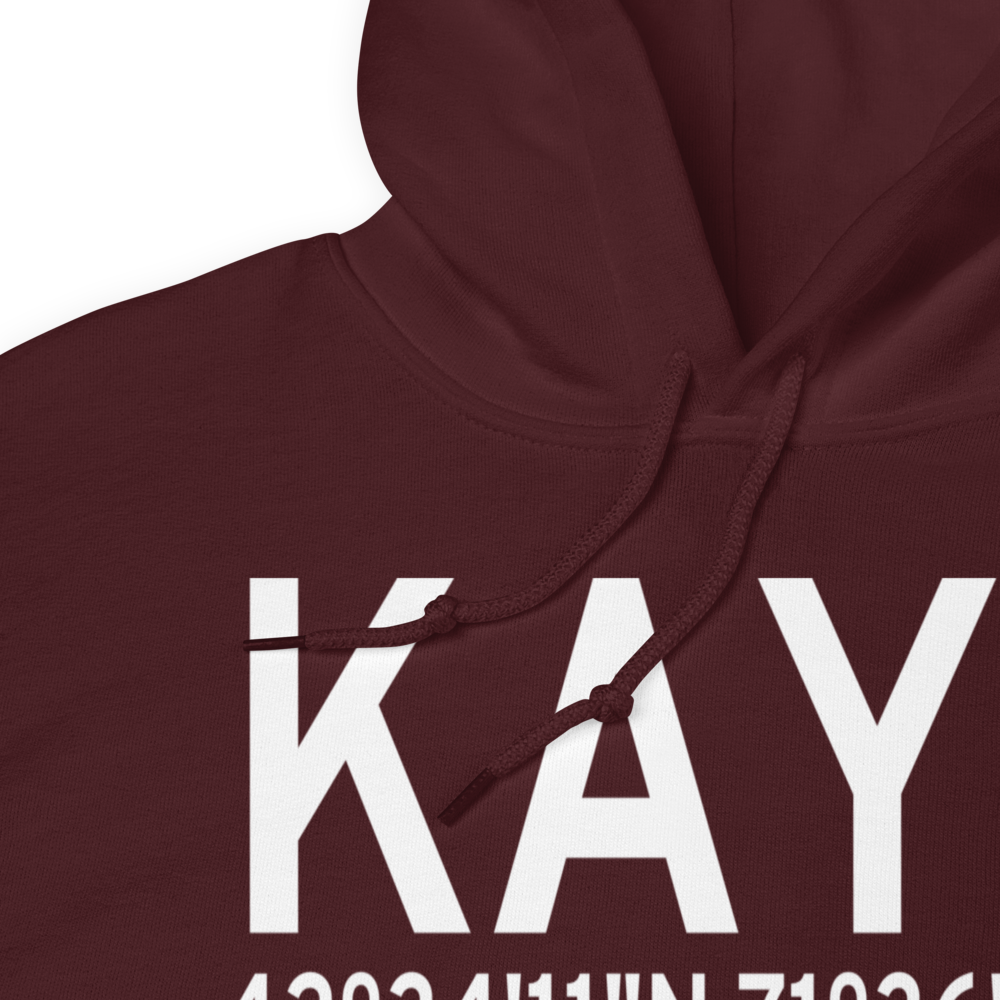Ft Devens Moore Army Air Field (KAYE) ICAO Hoodie Sweatshirt 