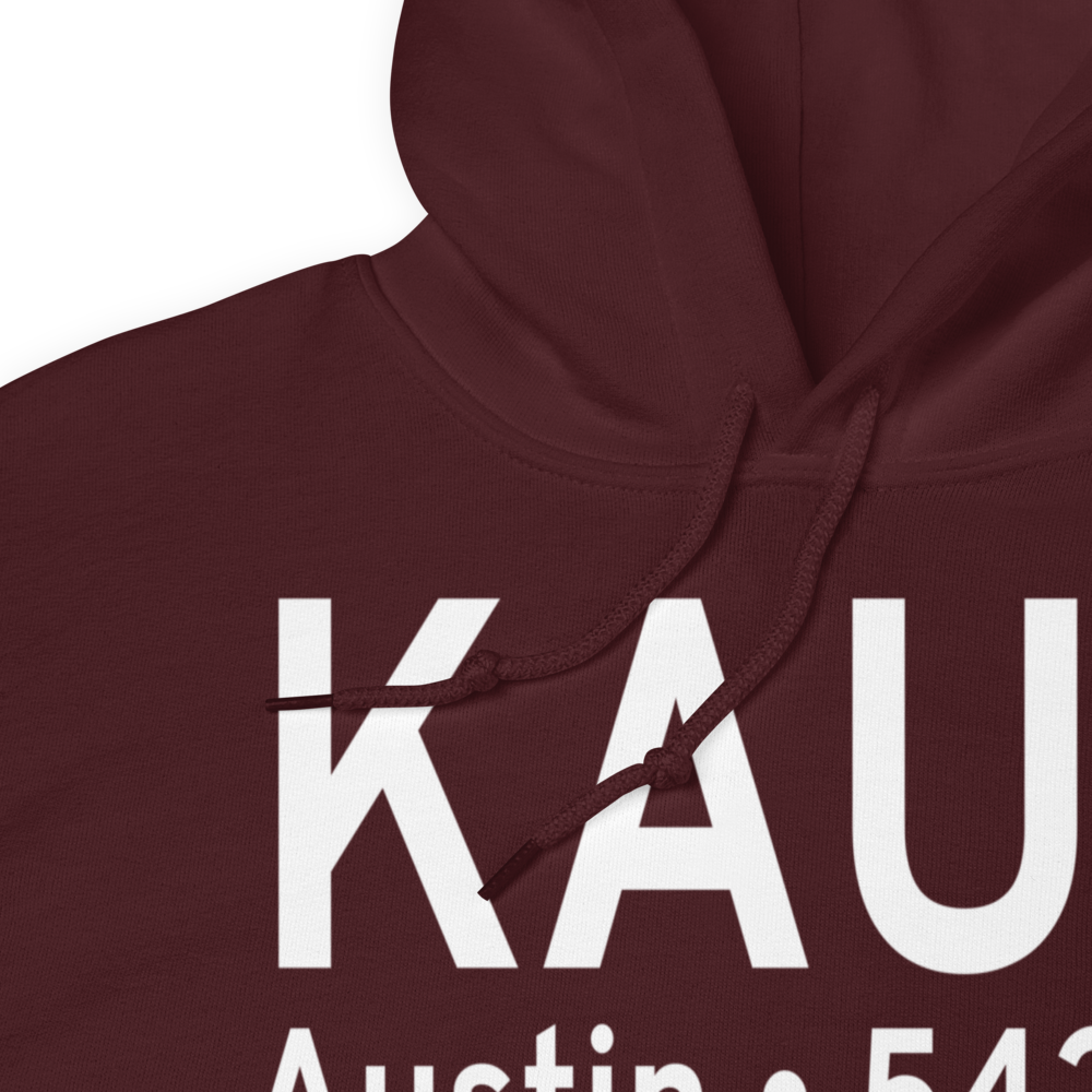 Austin Bergstrom International Airport (KAUS) ICAO Hoodie Sweatshirt 