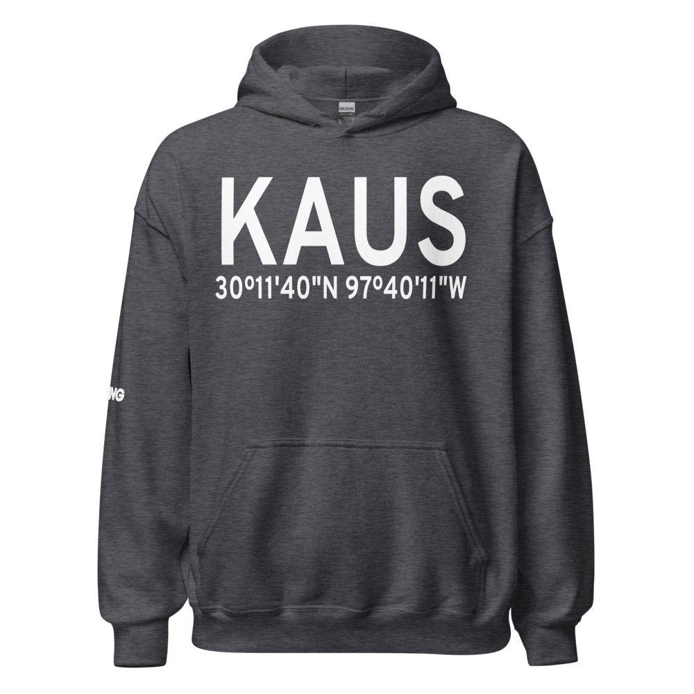 Austin Bergstrom International Airport (KAUS) ICAO Hoodie Sweatshirt 