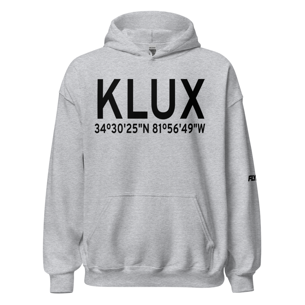 Laurens County Airport (KLUX) ICAO Hoodie Sweatshirt 
