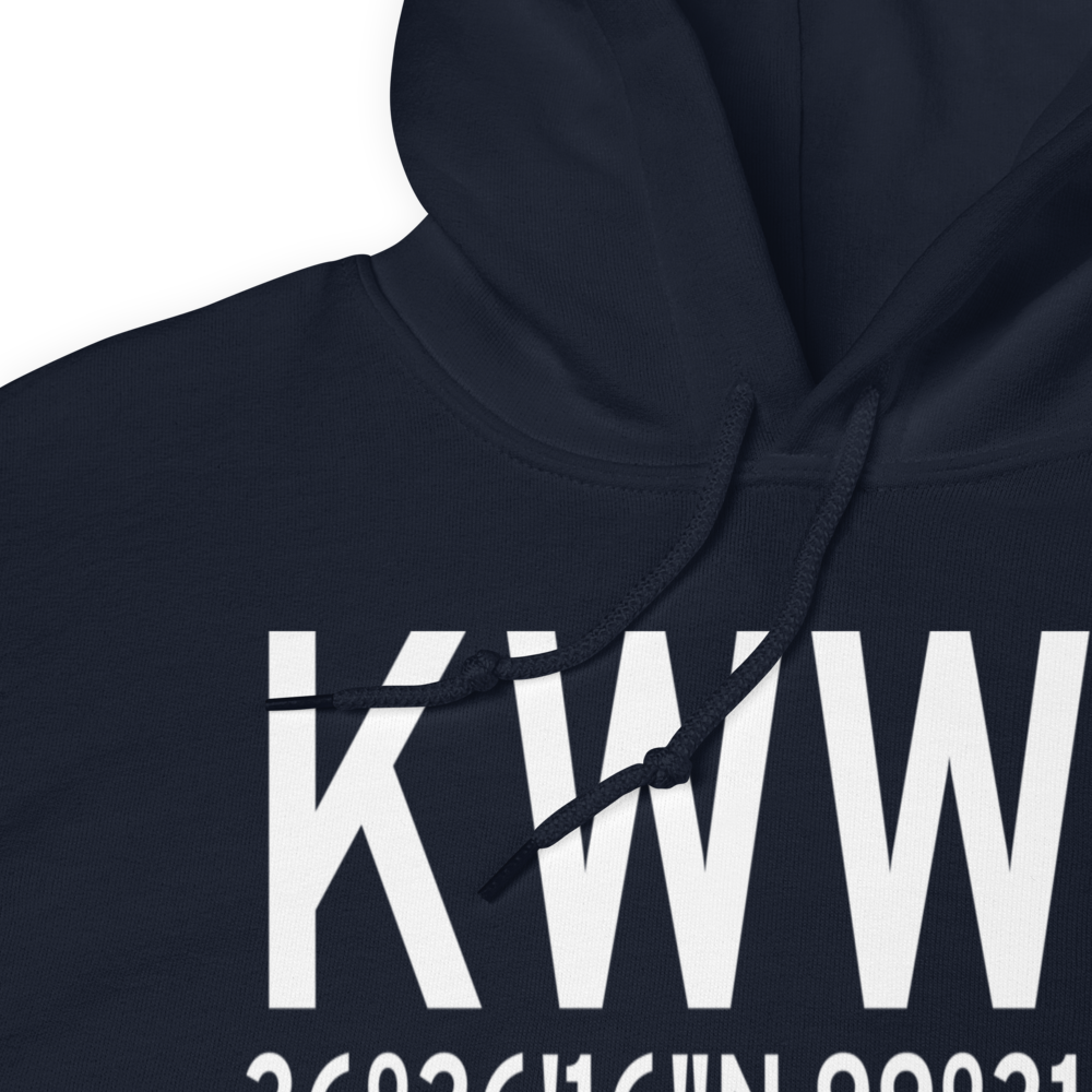 West Woodward Airport (KWWR) ICAO Hoodie Sweatshirt 