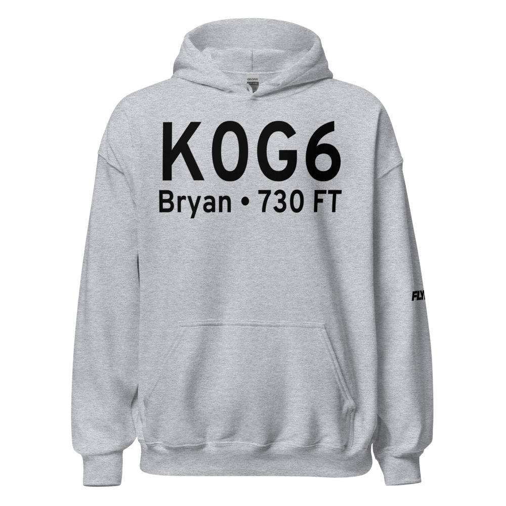 Williams County Airport (K0G6) ICAO Hoodie Sweatshirt 