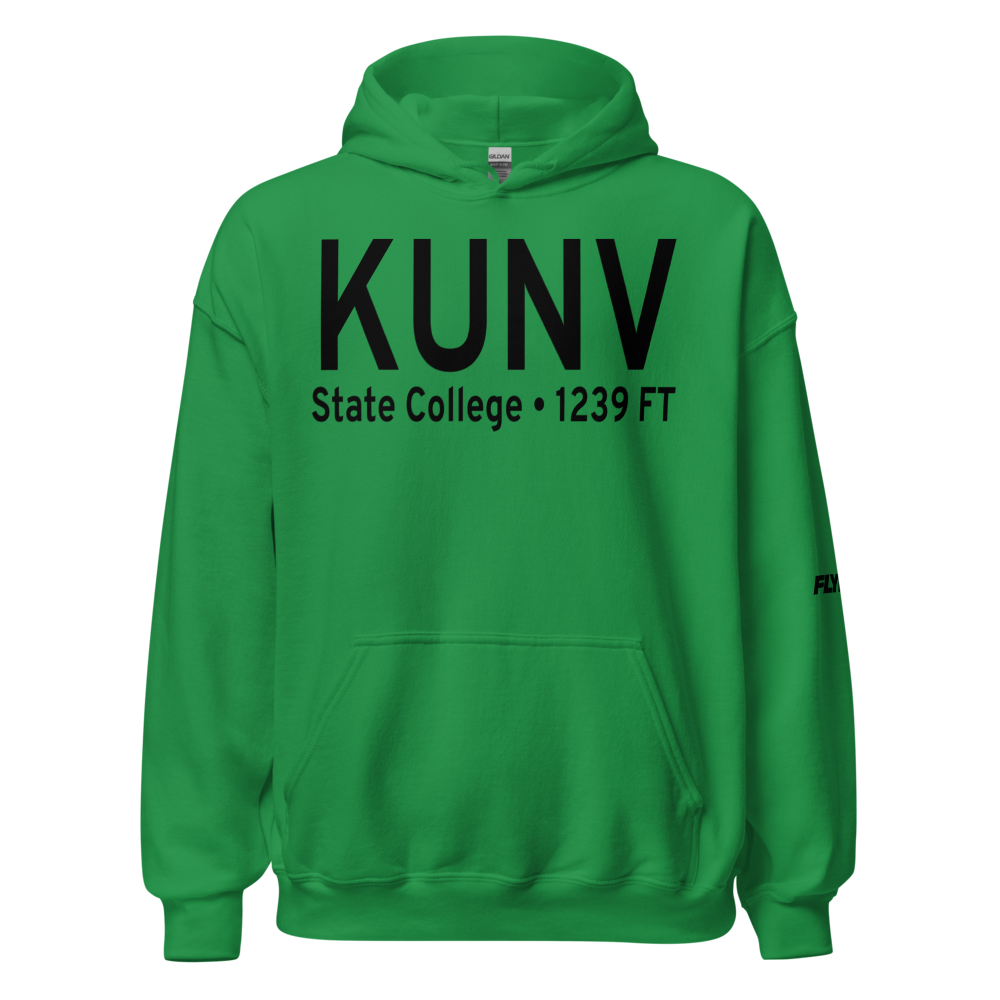 University Park Airport (KUNV) ICAO Hoodie Sweatshirt 