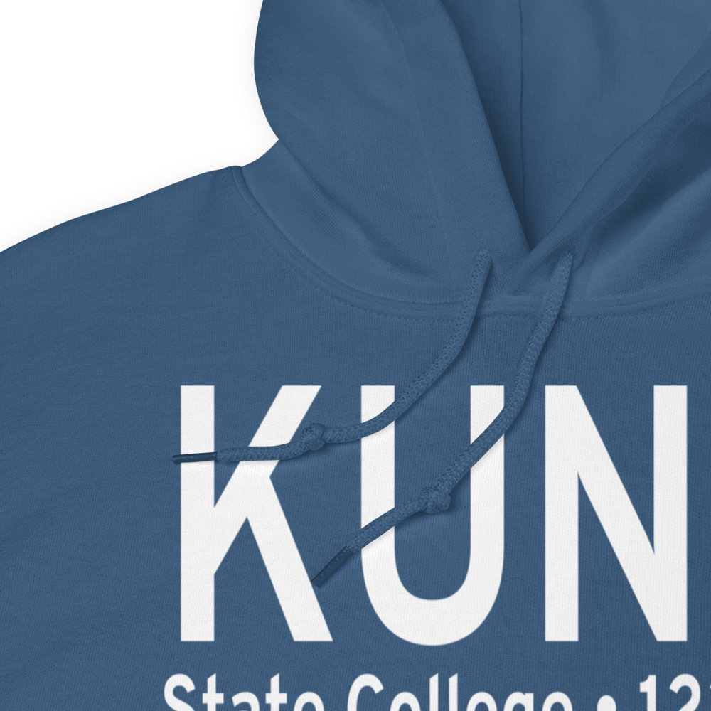 University Park Airport (KUNV) ICAO Hoodie Sweatshirt 