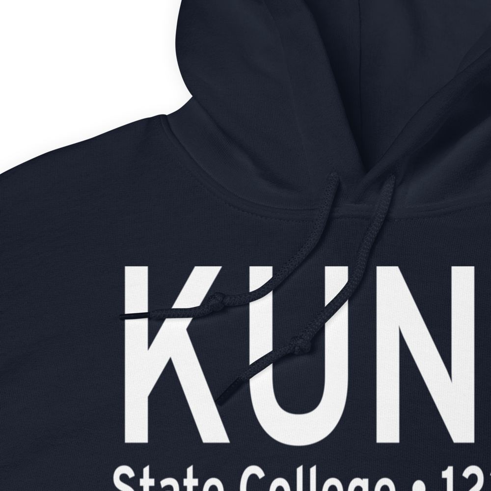 University Park Airport (KUNV) ICAO Hoodie Sweatshirt 