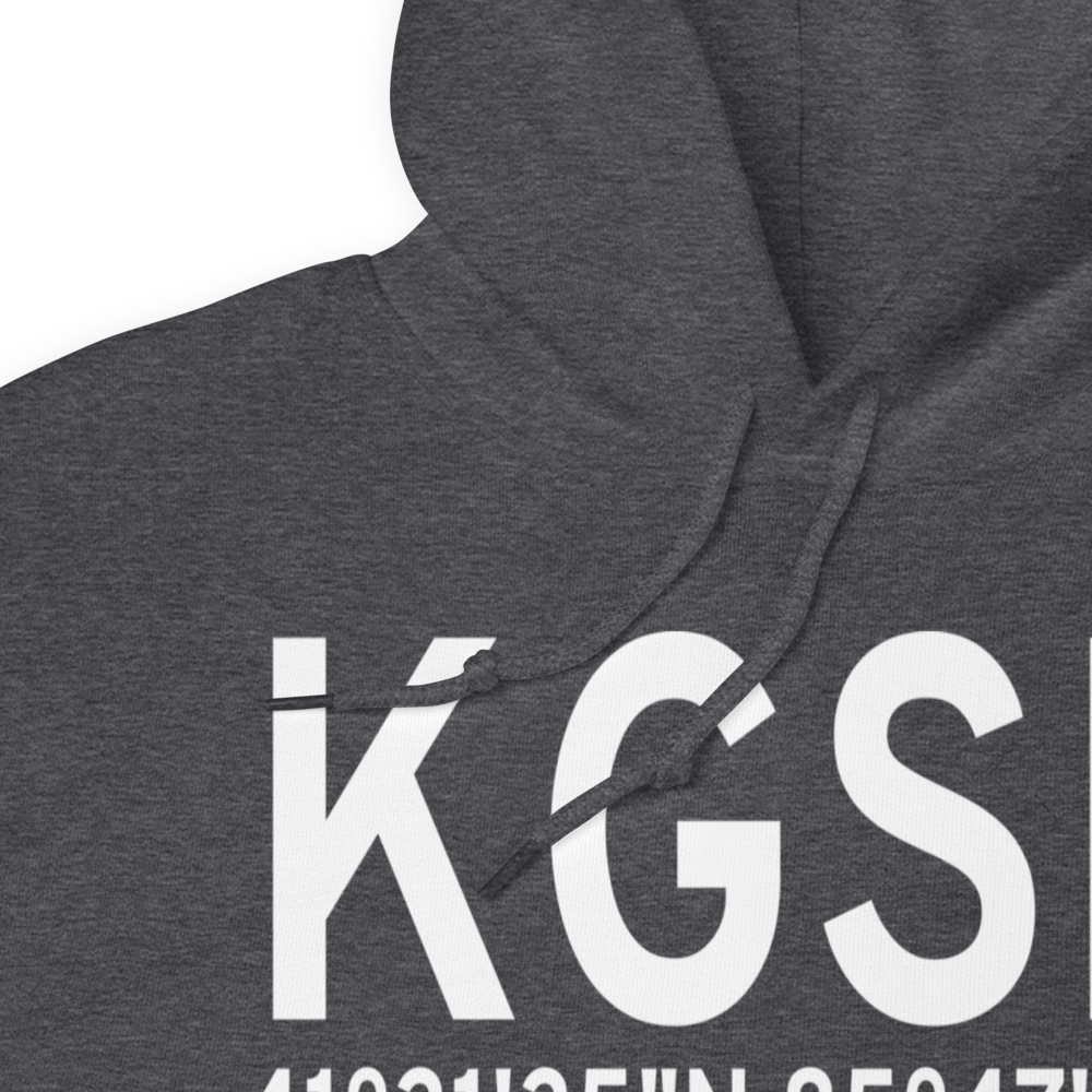 Goshen Municipal Airport (KGSH) ICAO Hoodie Sweatshirt 