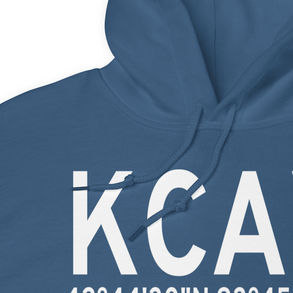 Clarion Municipal Airport (KCAV) ICAO Hoodie Sweatshirt 