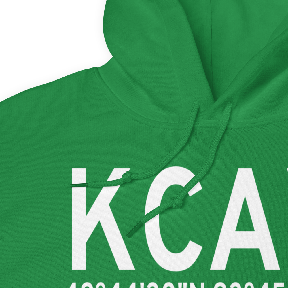 Clarion Municipal Airport (KCAV) ICAO Hoodie Sweatshirt 