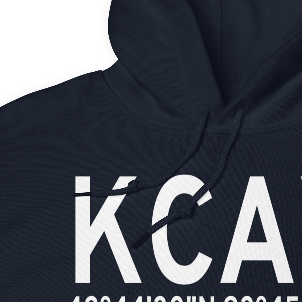 Clarion Municipal Airport (KCAV) ICAO Hoodie Sweatshirt 