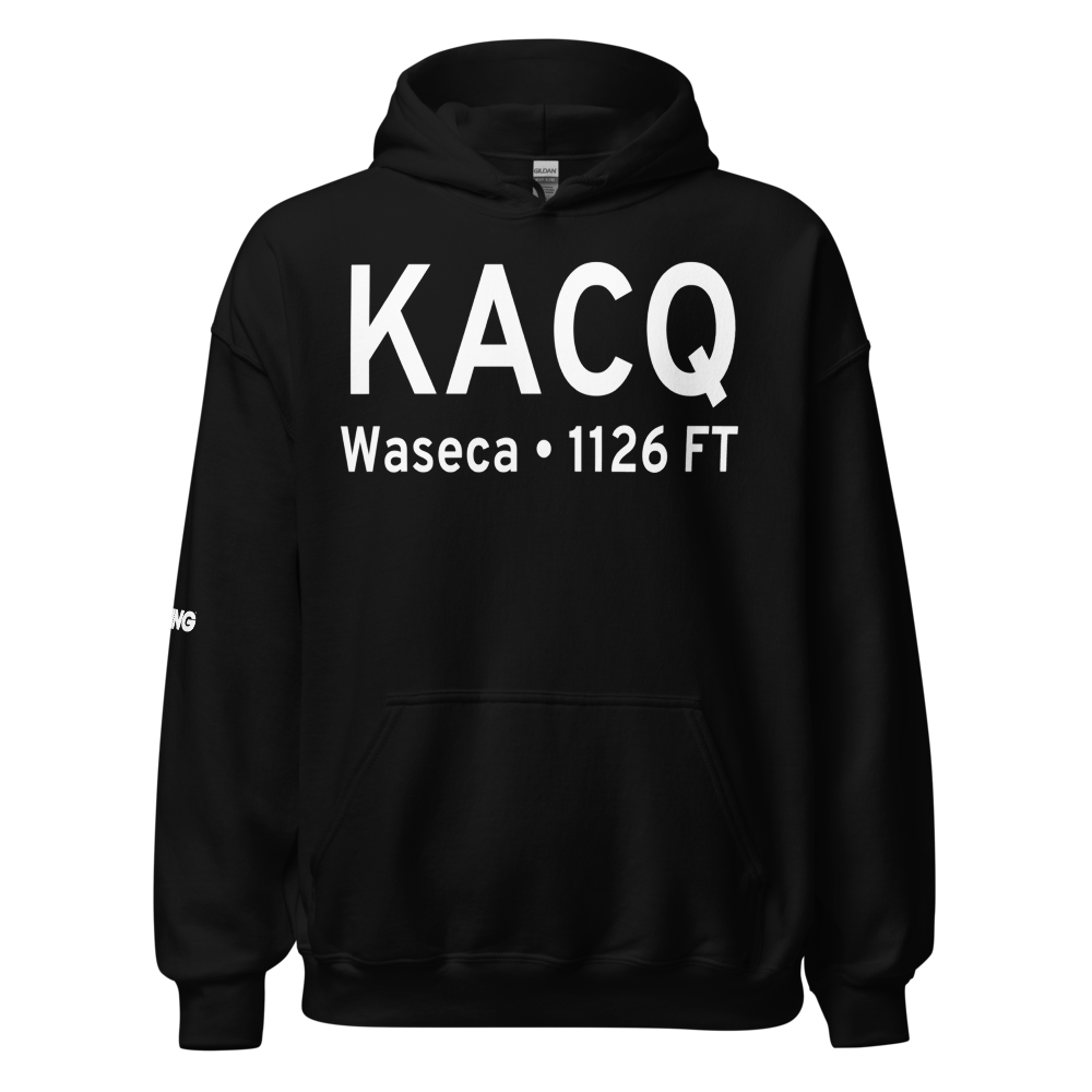 Waseca Municipal Airport (KACQ) ICAO Hoodie Sweatshirt 