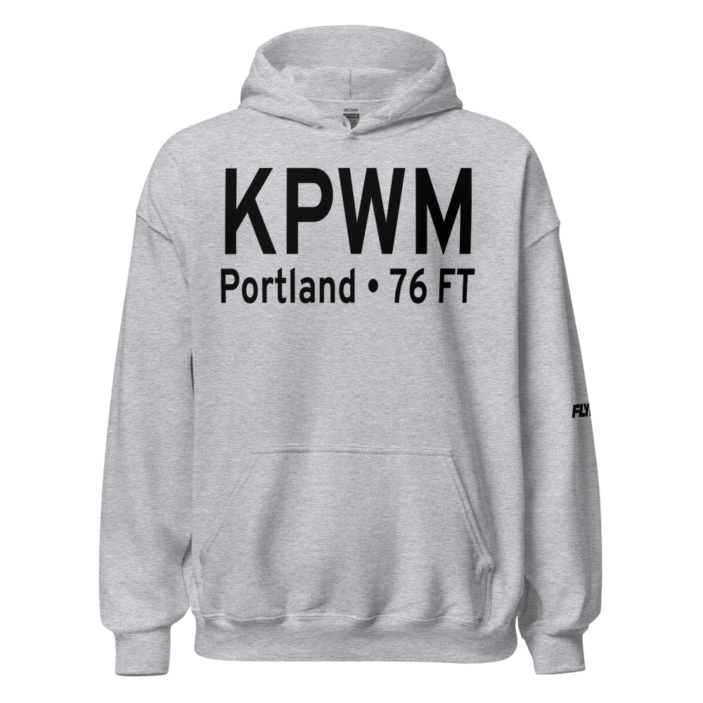 Portland International Jetport (KPWM) ICAO Hoodie Sweatshirt 