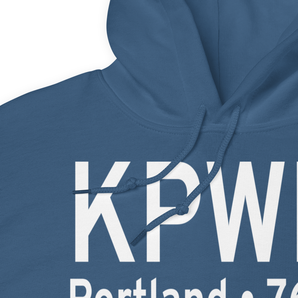 Portland International Jetport (KPWM) ICAO Hoodie Sweatshirt 