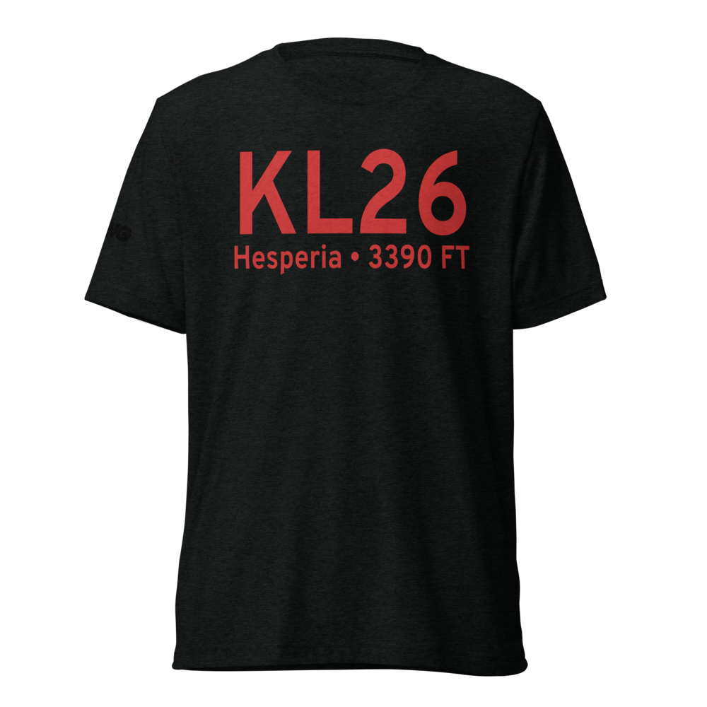 Hesperia Airport (KL26) ICAO Tri-blend T-Shirt 