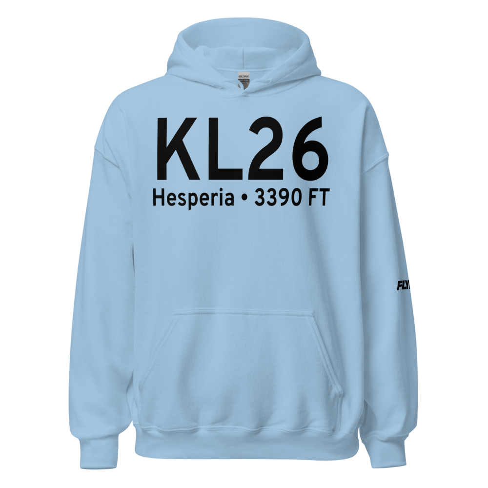 Hesperia Airport (KL26) ICAO Hoodie Sweatshirt 