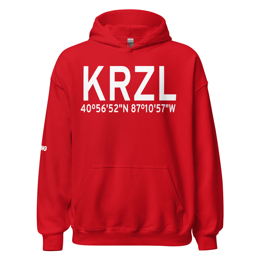 Jasper County Airport (KRZL) ICAO Hoodie Sweatshirt 