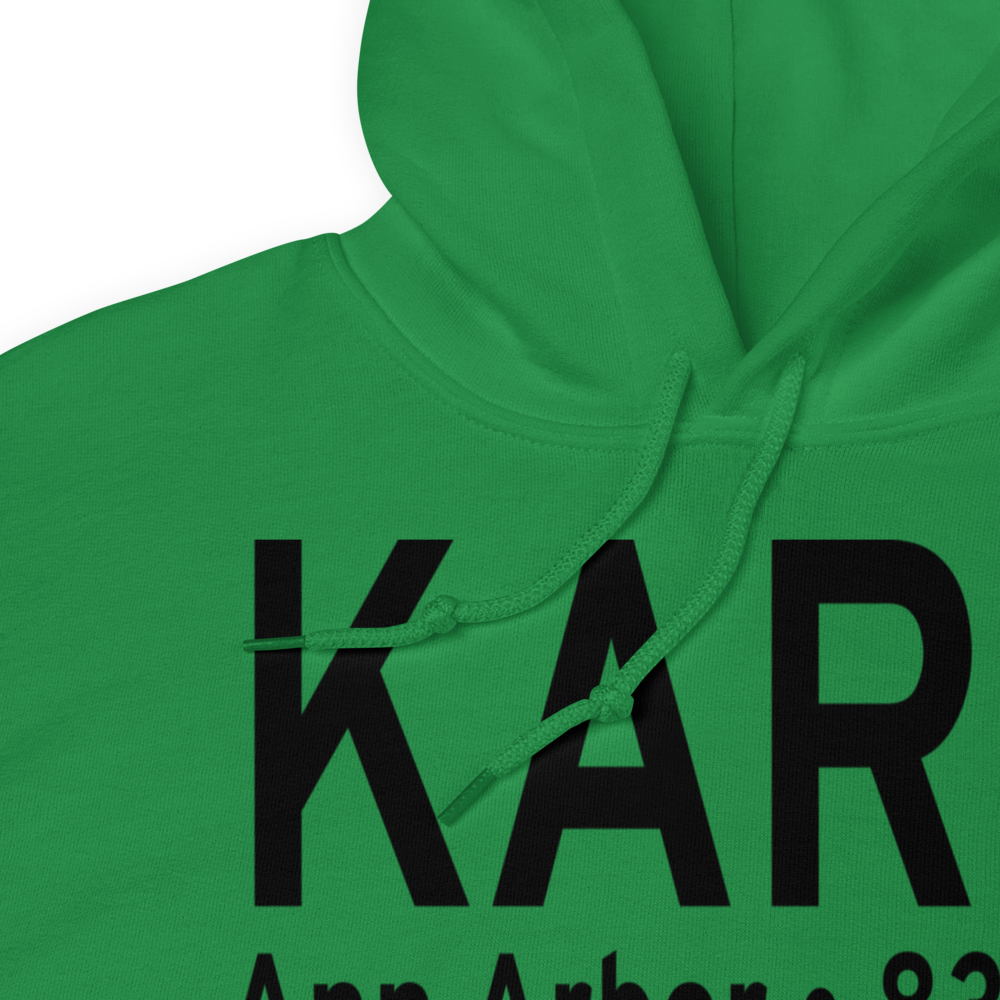 Ann Arbor Municipal Airport (KARB) ICAO Hoodie Sweatshirt 