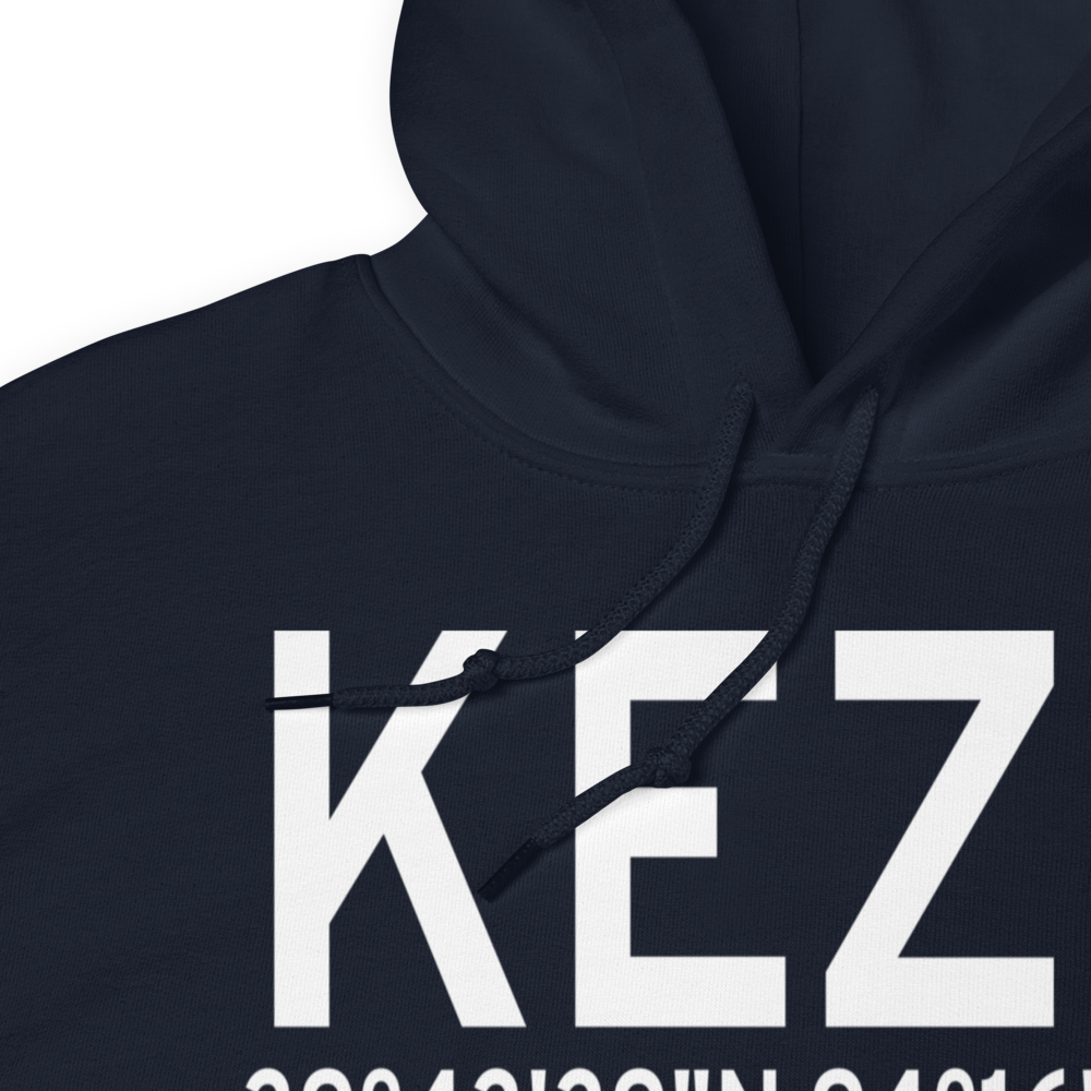 Cameron Memorial Airport (KEZZ) ICAO Hoodie Sweatshirt 