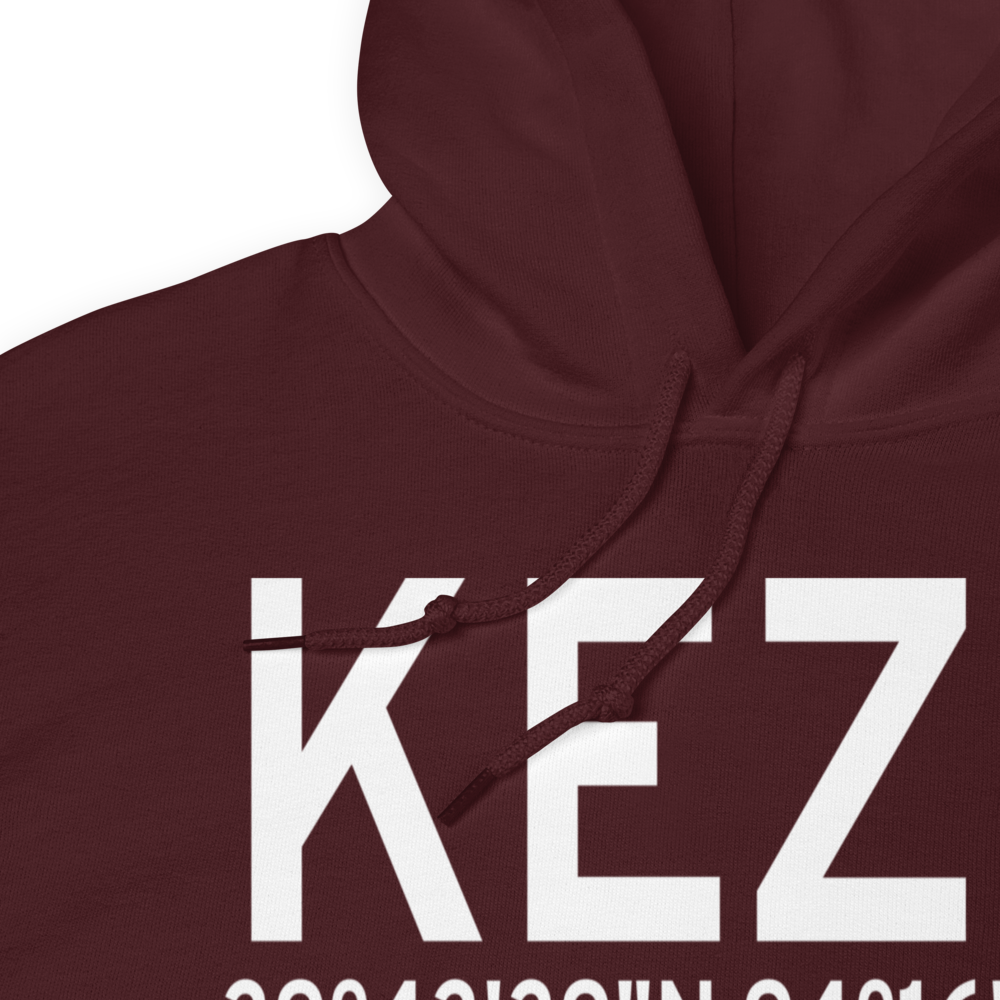 Cameron Memorial Airport (KEZZ) ICAO Hoodie Sweatshirt 