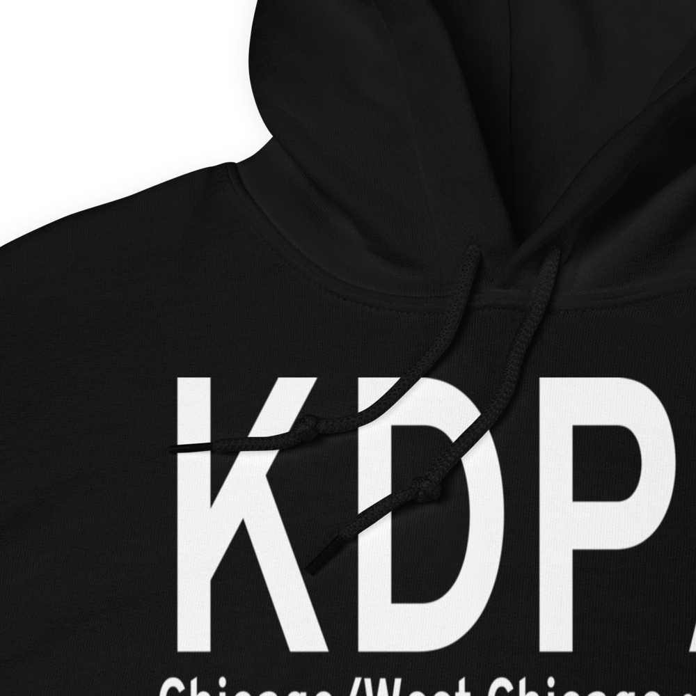 Dupage Airport (KDPA) ICAO Hoodie Sweatshirt 