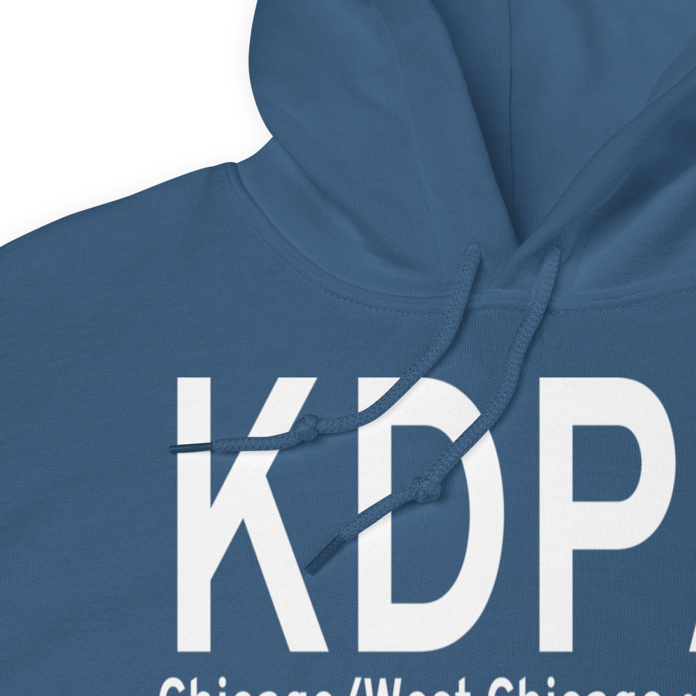 Dupage Airport (KDPA) ICAO Hoodie Sweatshirt 