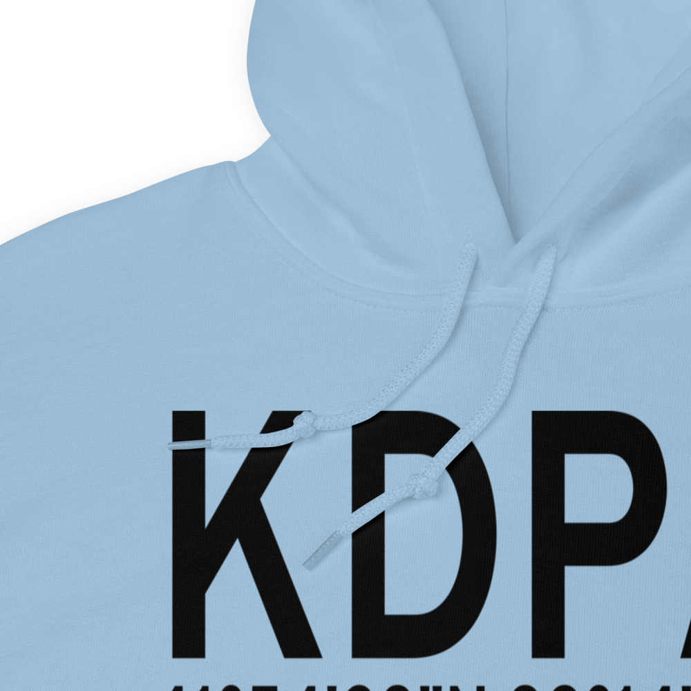 Dupage Airport (KDPA) ICAO Hoodie Sweatshirt 