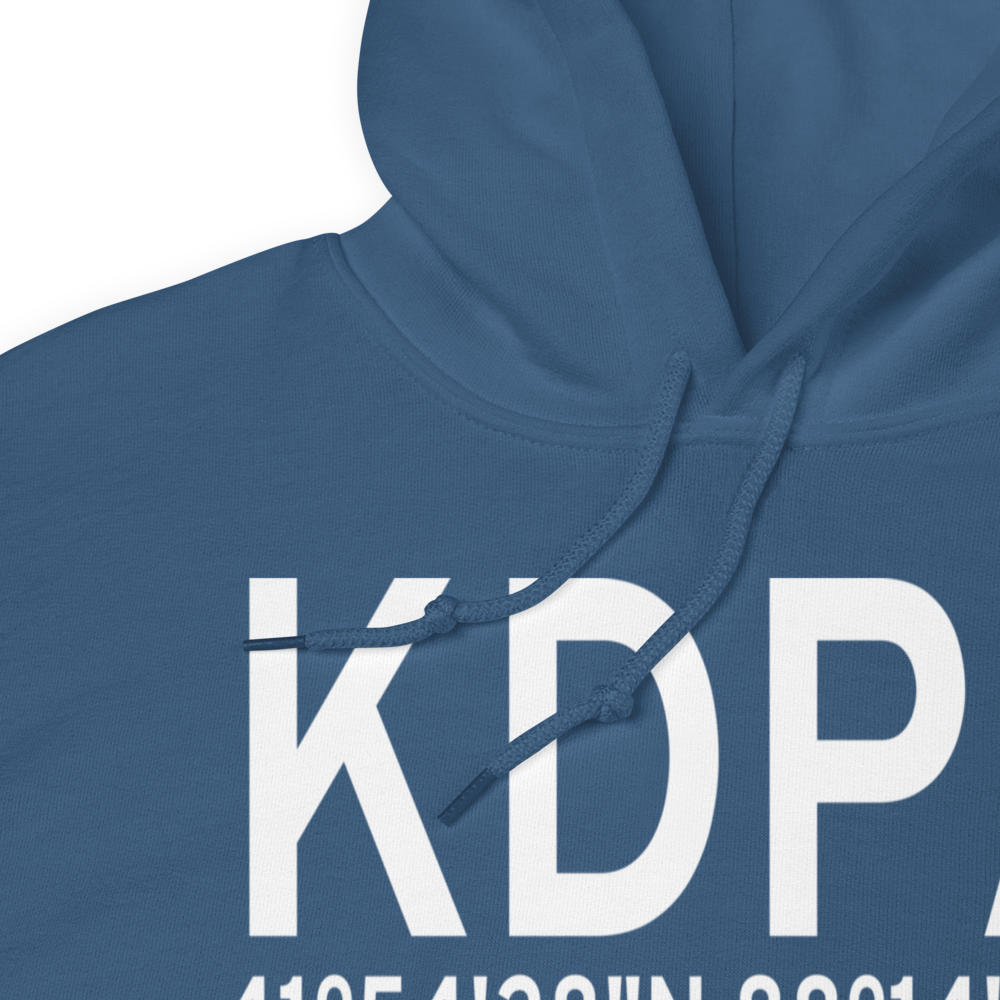 Dupage Airport (KDPA) ICAO Hoodie Sweatshirt 