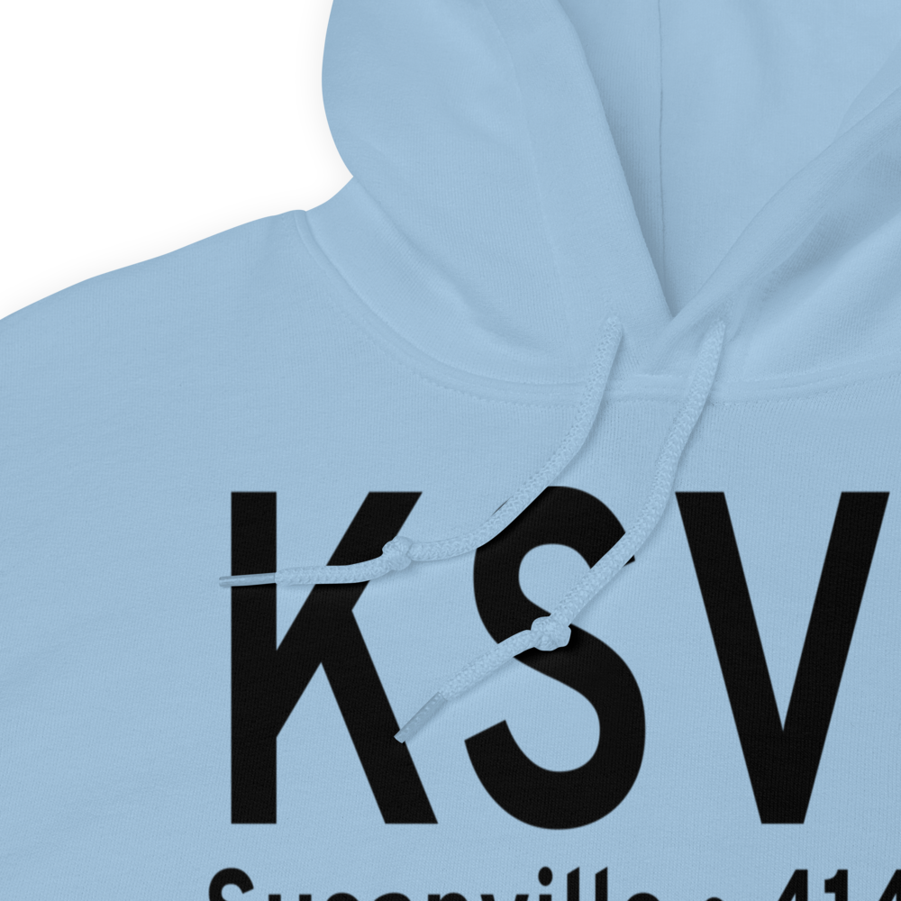 Susanville Municipal Airport (KSVE) ICAO Hoodie Sweatshirt 