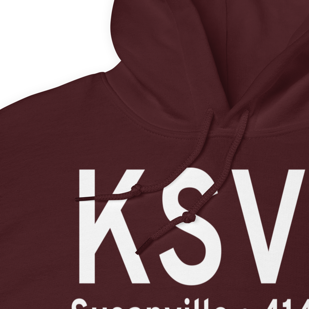 Susanville Municipal Airport (KSVE) ICAO Hoodie Sweatshirt 