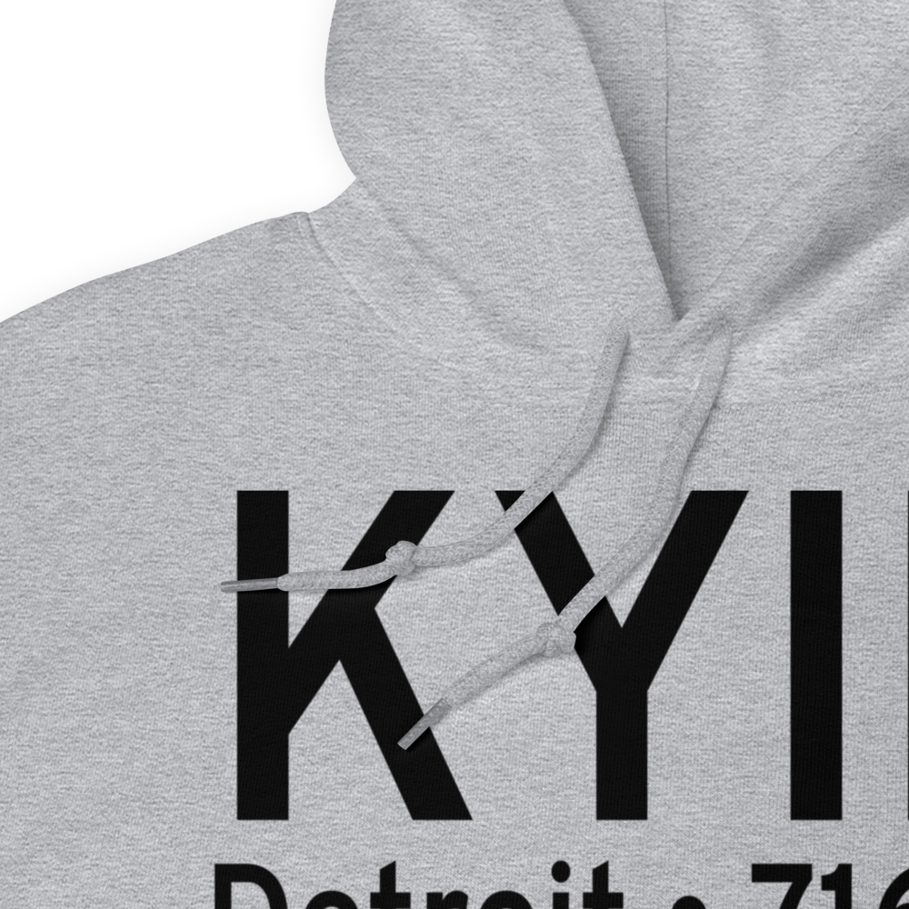 Willow Run Airport (KYIP) ICAO Hoodie Sweatshirt 