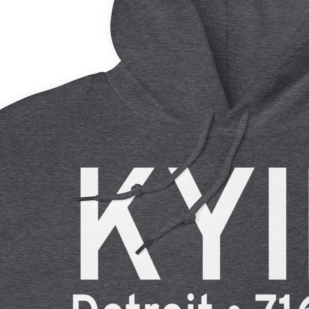 Willow Run Airport (KYIP) ICAO Hoodie Sweatshirt 