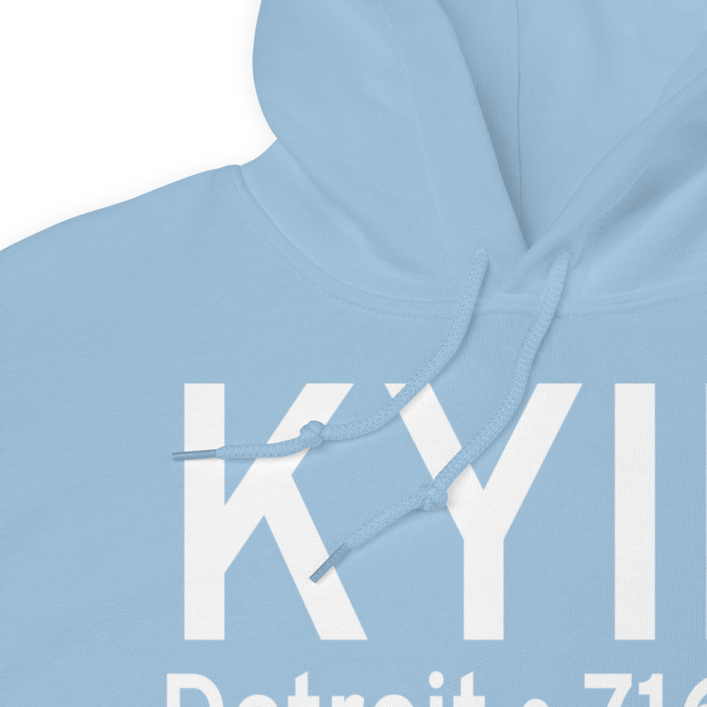 Willow Run Airport (KYIP) ICAO Hoodie Sweatshirt 