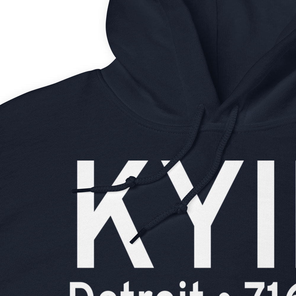 Willow Run Airport (KYIP) ICAO Hoodie Sweatshirt 