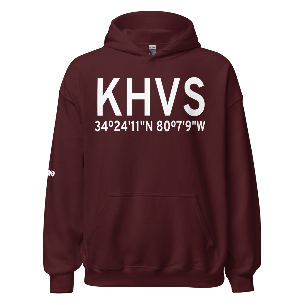 Hartsville Regional Airport (KHVS) ICAO Hoodie Sweatshirt 