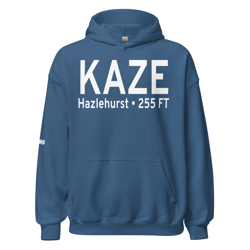 Hazlehurst Airport (KAZE) ICAO Hoodie Sweatshirt 