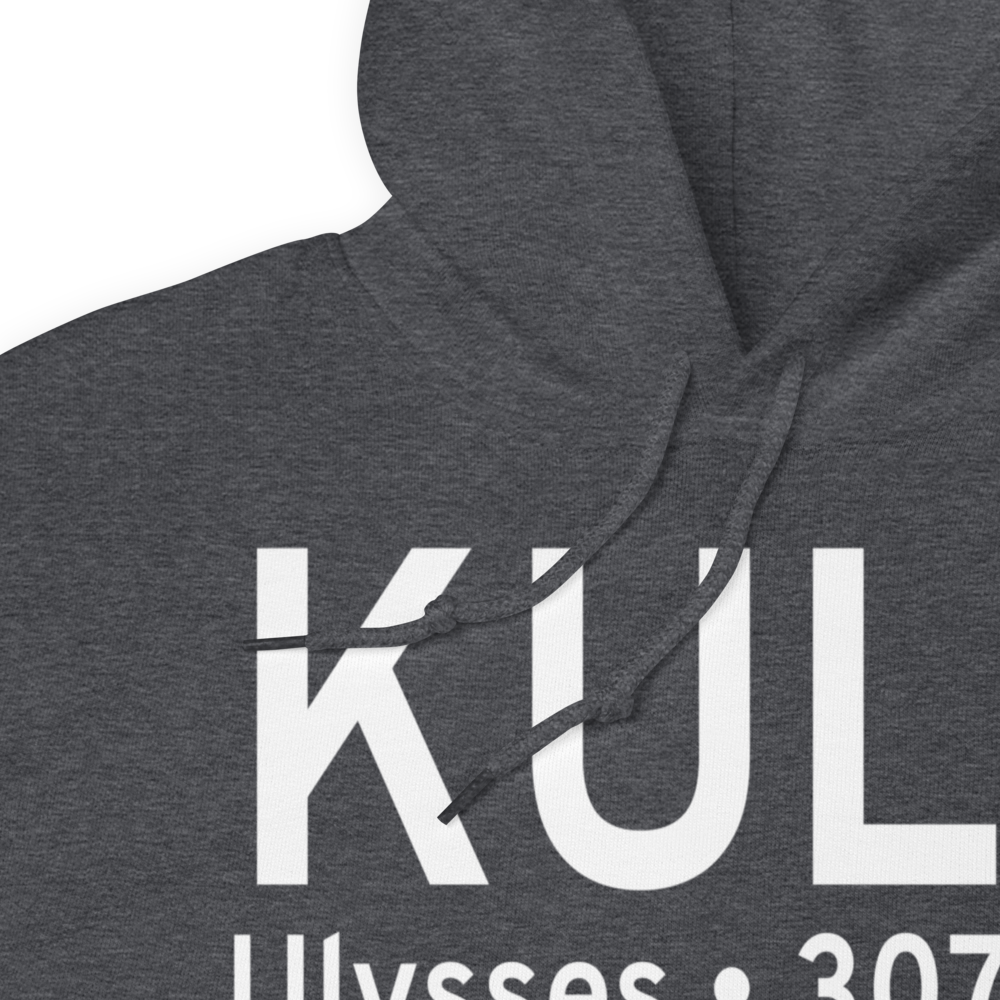 Ulysses Airport (KULS) ICAO Hoodie Sweatshirt 