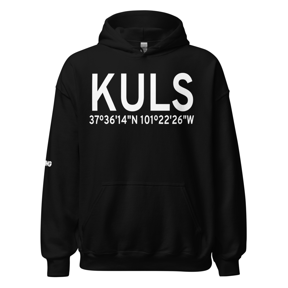 Ulysses Airport (KULS) ICAO Hoodie Sweatshirt 