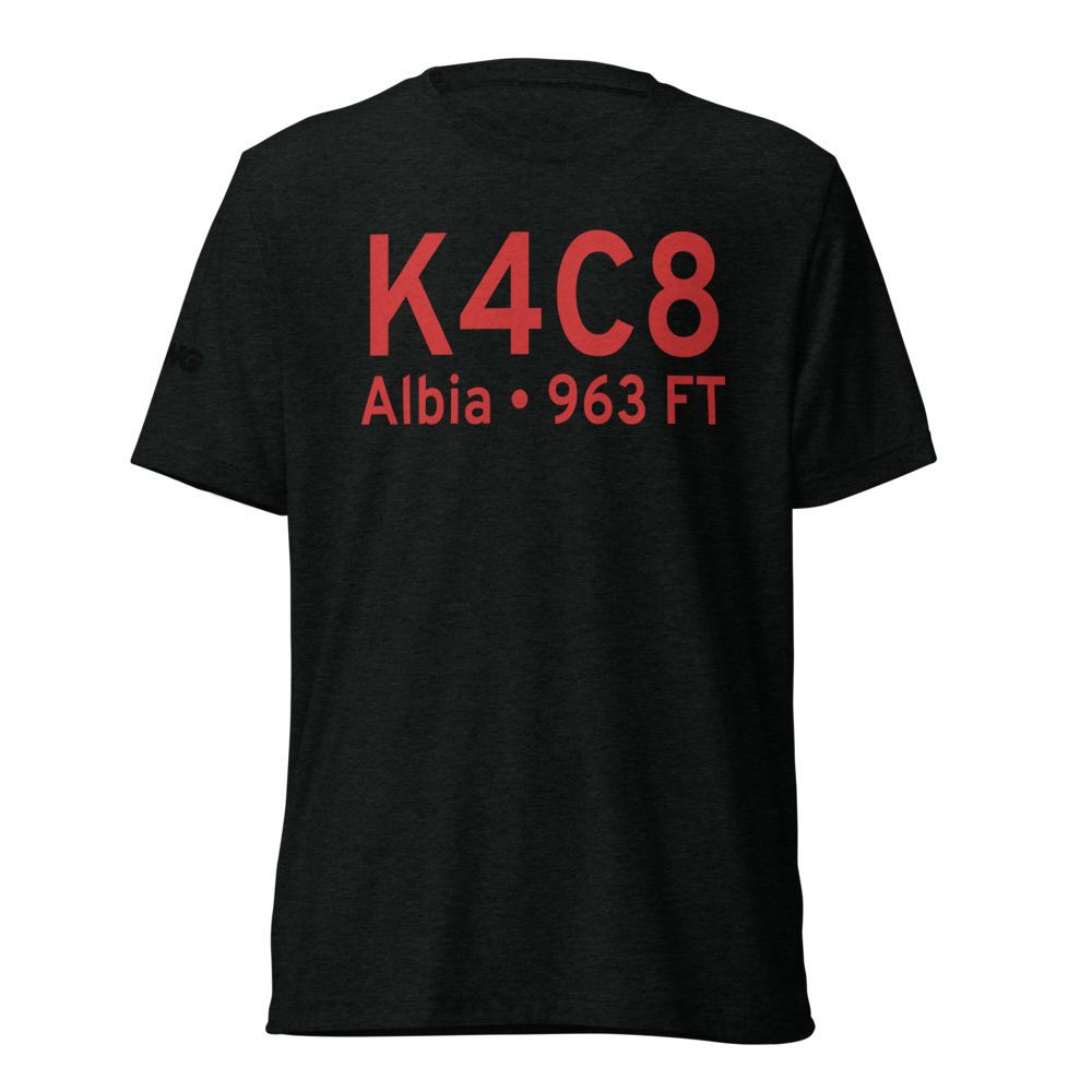 Albia Municipal Airport (K4C8) ICAO Tri-blend T-Shirt 