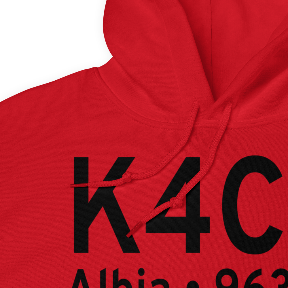 Albia Municipal Airport (K4C8) ICAO Hoodie Sweatshirt 