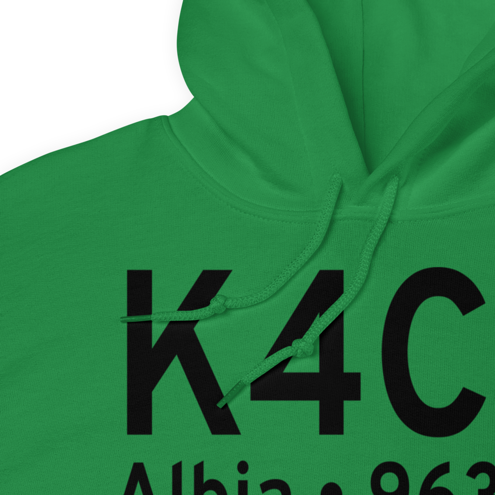 Albia Municipal Airport (K4C8) ICAO Hoodie Sweatshirt 