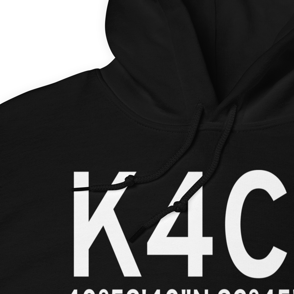 Albia Municipal Airport (K4C8) ICAO Hoodie Sweatshirt 
