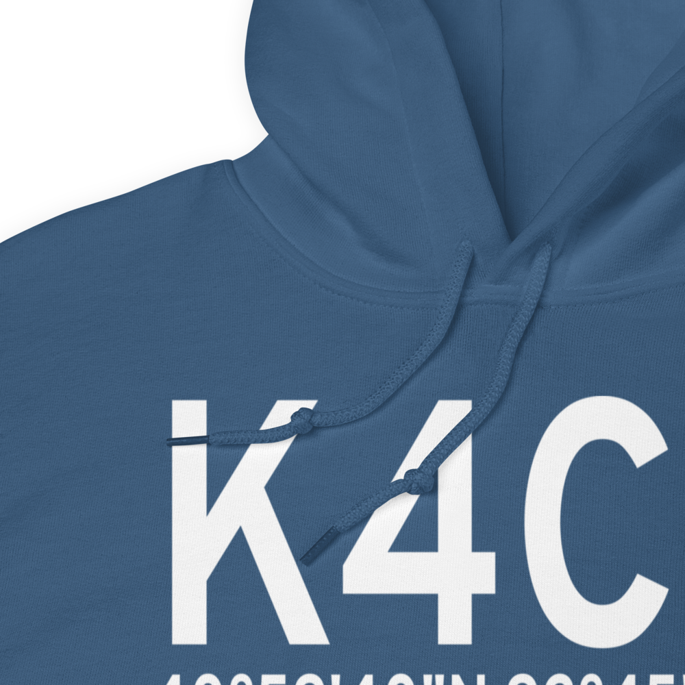 Albia Municipal Airport (K4C8) ICAO Hoodie Sweatshirt 