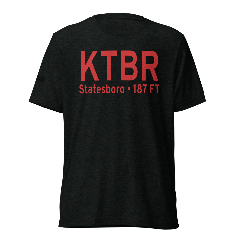 Statesboro Bulloch County Airport (KTBR) ICAO Tri-blend T-Shirt 